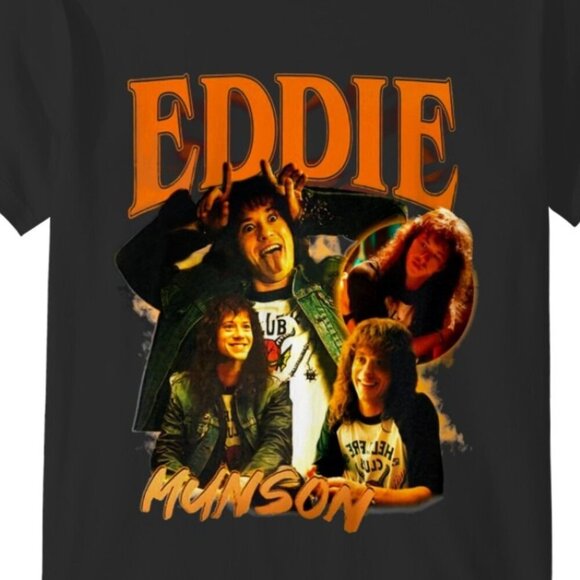 Eddie Munson Stranger Things Fan Gift Graphic T Shirt Music Metalhead Meme Shirt - Picture 2 of 5